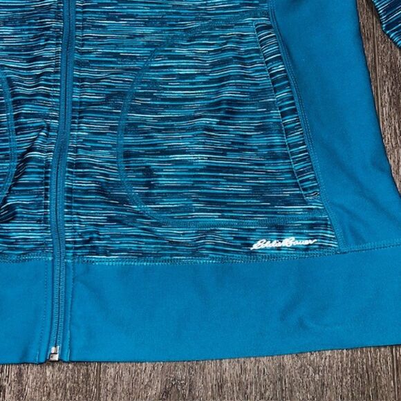 Eddie Bauer Womens Athleisure Jacket Motion Blue Size XL Full Zip Long Sleeve - Picture 2 of 5